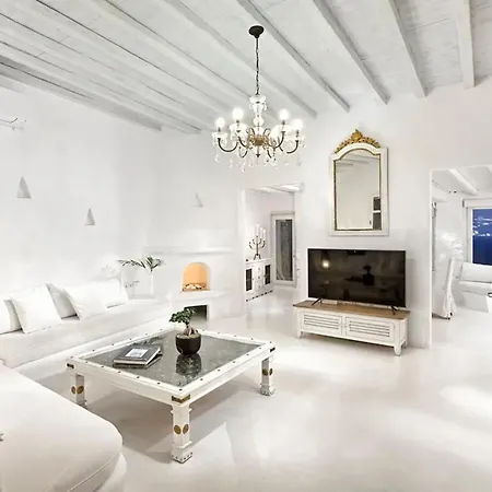 ヴィラ Paradisiacal With Pool And Sea View In Mykonos Agios Ioannis Diakoftis