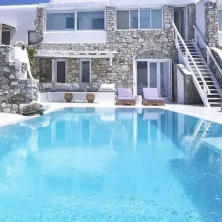 Paradisiacal With Pool And Sea View In Mykonos ヴィラ Agios Ioannis Diakoftis