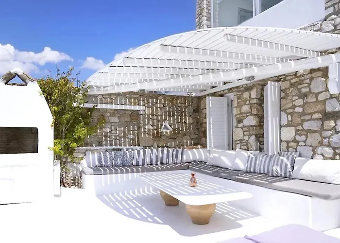 Paradisiacal With Pool And Sea View In Mykonos וילה Agios Ioannis Diakoftis