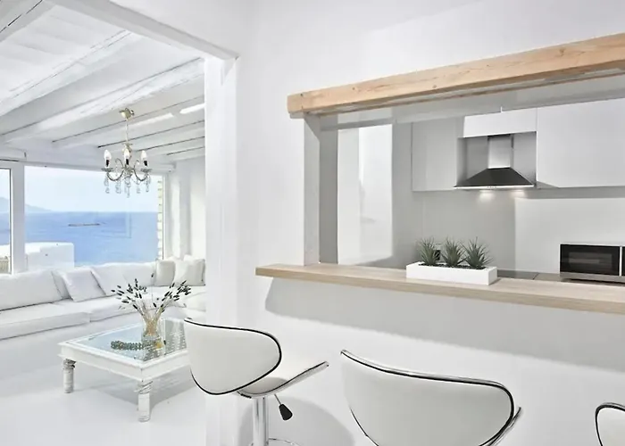 וילה Paradisiacal With Pool And Sea View In Mykonos Agios Ioannis Diakoftis