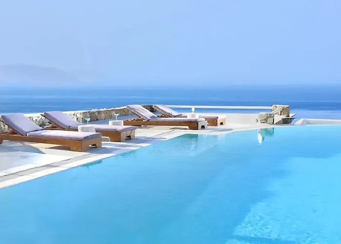 Paradisiacal With Pool And Sea View In Mykonos Agios Ioannis Diakoftis