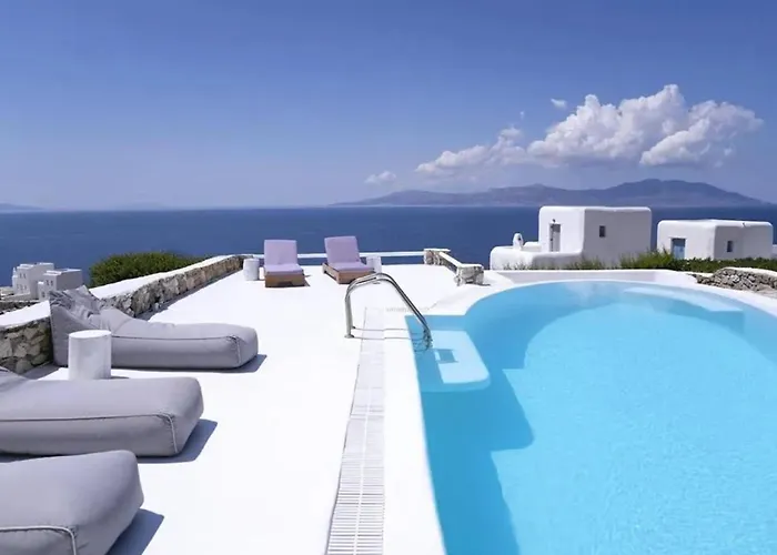 Paradisiacal With Pool And Sea View In Mykonos 빌라 *